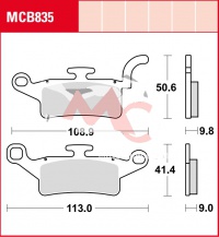 Přední brzdové destičky  Yamaha BW’s 125 SE55, rv. 10-