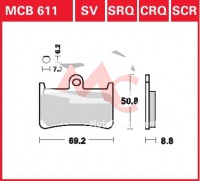 Přední brzdové destičky  Yamaha XP 500 Tmax SJ06, rv. 08-12