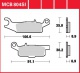 Zadní brzdové destičky Yamaha YFM 550 Grizzly EPS AJ53/54/58, rv. 12-