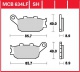 Zadní brzdové destičky Yamaha FZ8 800 SA Fazer ABS RN25, rv. 10-