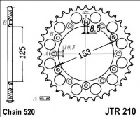 Rozeta HONDA XR 250 RL,RM,RN,RP,RR,RS (Austrálie), rv. 90-95