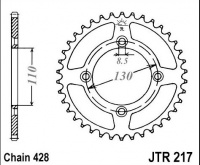 Rozeta HONDA CR 85 R3 (řetěz 428), rv. 03-04