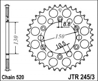 Rozeta HONDA VT 250 FD,FE,FG,F2D,FJ, rv. 83-88