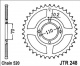 Rozeta HONDA CB 250 RSA, rv. 80-83