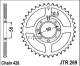 Rozeta HONDA CG 125, rv. 99-00