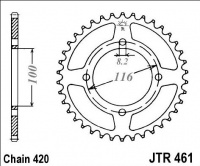 Rozeta KAWASAKI KX 80 G1-G2,H2, rv. 86-87