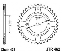 Rozeta KAWASAKI KX 85 (řetěz 428), rv. 01-10