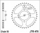 Rozeta KAWASAKI Z 250 A1-A2,B1, rv. 78-80