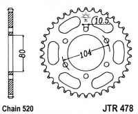 Rozeta KAWASAKI KXT 250 A1,A2 Tecate, rv. 84-85