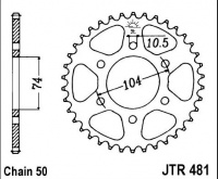 Rozeta KAWASAKI Z 550 A1-A3, rv. 80-83
