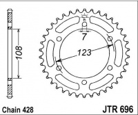 Rozeta CAGIVA 80 W4 Trail, rv. 92-96