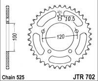 Rozeta APRILIA 1000 Tuono Racing, rv. 06-09