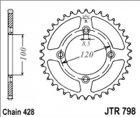 Rozeta YAMAHA YZ 85, rv. 02-09