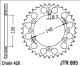 Rozeta SUZUKI TSX 125 LC (TS125X) All, rv. 84-91