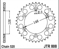 Rozeta SUZUKI DR 250 L,M,N,P Off Road, rv. 90-93