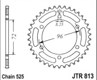 Rozeta SUZUKI TS 250 A,B,C, rv. 75-79