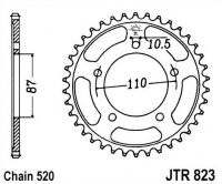 Rozeta SUZUKI GS 500 F-K4,K5,K6, rv. 04-09