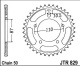 Rozeta SUZUKI GSX-R 750 G,HG,H,XH, rv. 86-87