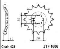 Kolečko YAMAHA AG 100 G,H,J,FU,FW,B,D,E, rv. 80-93