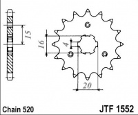 Kolečko YAMAHA YTM 200 K,L,N (Tri Moto), rv. 83-85