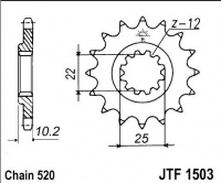 Kolečko KAWASAKI KSF 250 A1-A18 Mojave, rv. 87-04