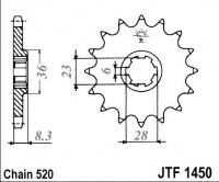 Kolečko SUZUKI RM 500 D,E, rv. 83-84