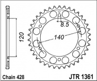 Rozeta HONDA XLR 250 R3L-R6 (Japonsko)