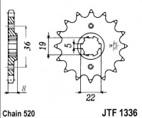 Kolečko HONDA XR 350 RF,RG,RH, rv. 85-87