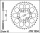 Rozeta HONDA VF 500 FF,F2F, rv. 85-87