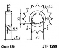 Kolečko HONDA VT 250 J,K (Japonsko)