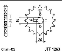 Kolečko YAMAHA DT 175 N,T,W,A-H, rv. 84-96