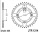Rozeta HONDA CR 80 RD,RE, rv. 83-84