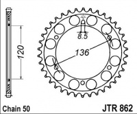 Rozeta YAMAHA XJ 600 H,N, rv. 89-90