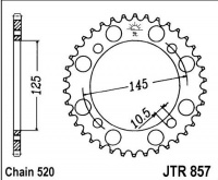 Rozeta YAMAHA XTZ 660 Tenere, rv. 96-00