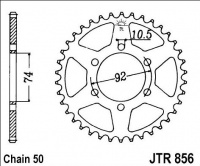 Rozeta YAMAHA XJ 550, rv. 81-85