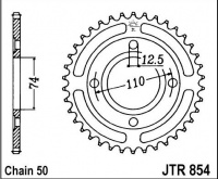 Rozeta YAMAHA XS 250 C Spoke Wheel, rv. do 78