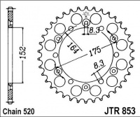 Rozeta YAMAHA WR 500 ZE,ZF, rv. 93-94