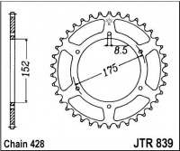 Rozeta YAMAHA DTR 125 (DT125R) (Francie), rv. 92-94