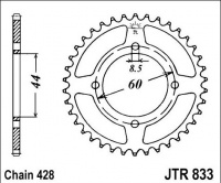 Rozeta YAMAHA TT-R 125, rv. 00-01