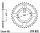Rozeta YAMAHA RD 50 M Spoke Wheel, rv. 1978
