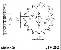 Kolečko HONDA CRF 80 F, rv. 04-09