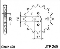 Kolečko HONDA ST 50 J,K Dax, rv. 88-89