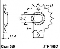 Kolečko KTM 400 EGS-E, rv. 96-98