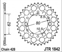 Rozeta YAMAHA XT 125 (Francie), rv. 91-93