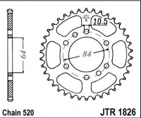 Rozeta KAWASAKI KSF 400 A1-A2 (KFX 400), rv. 03-06