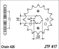 Kolečko KAWASAKI KMX 125 A1-A5,B1-B12, rv. 86-02