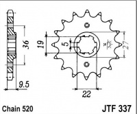 Kolečko HONDA CR 250 RE,RF, rv. 84-85