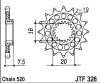 Kolečko HONDA CR 125 RH,RJ, rv. 87-88