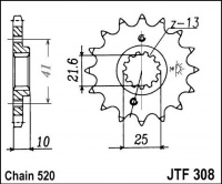 Kolečko YAMAHA XT 660 Z Tenere, rv. 08-10