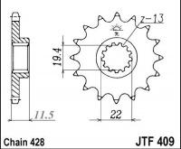 Kolečko SUZUKI DR 125 SE R/S/T/V/W/X/Y, rv. 94-00